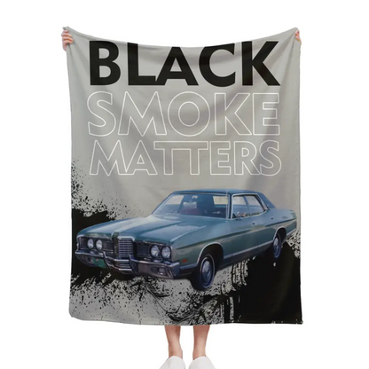 Custom Truck Blanket - Black Smoke Matters