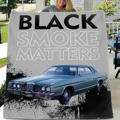 Custom Truck Blanket - Black Smoke Matters