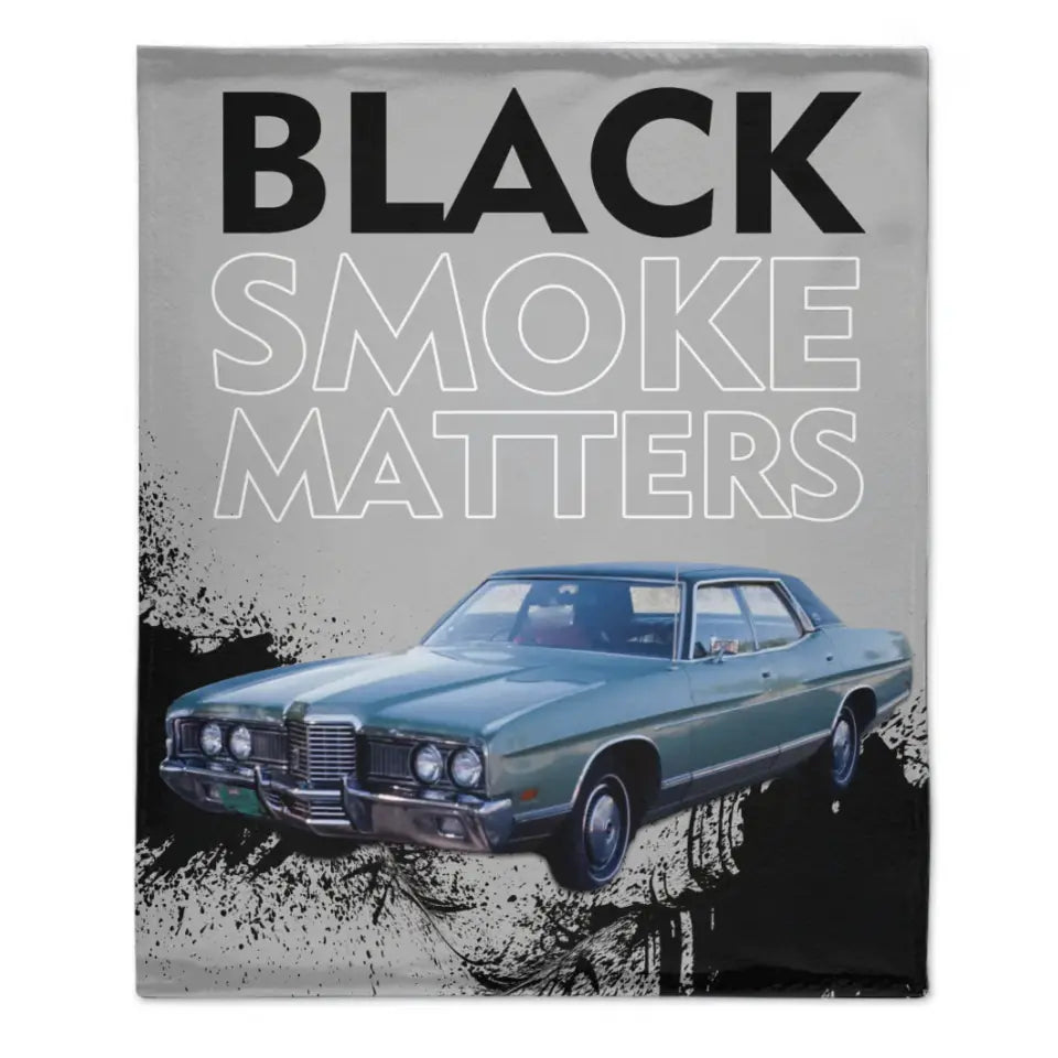 Custom Truck Blanket - Black Smoke Matters