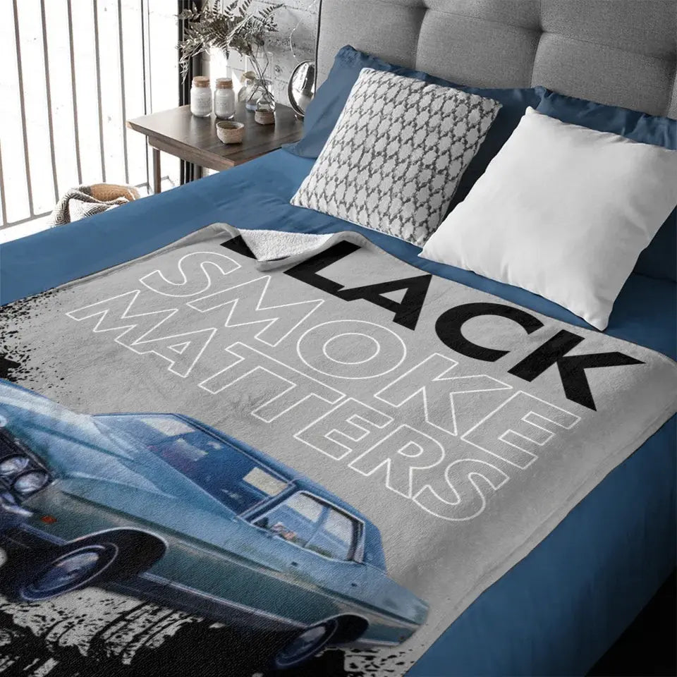 Custom Truck Blanket - Black Smoke Matters