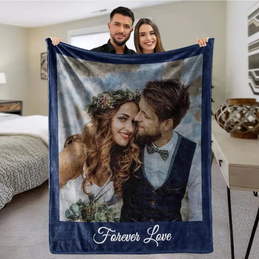 Personalized Photos Blankets - Gift For Family Friends Besties