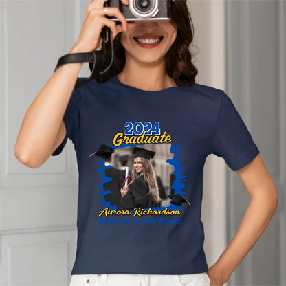 Custom Photo Graduation Celebration - Gift For Friends, Children - Personalized T Shirt