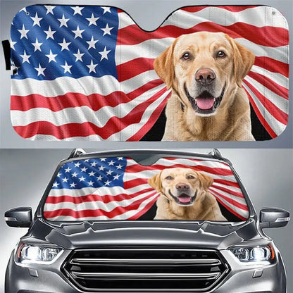 Custom Photo Dog & Cat Personalized Custom Auto Windshield Sunshade, Car Window Protector - Gift For Pet Owners, Pet Lovers