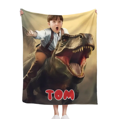 Dinosaur Series Name Photo Customized School Bag - A Gift For Your Child For The School Season!