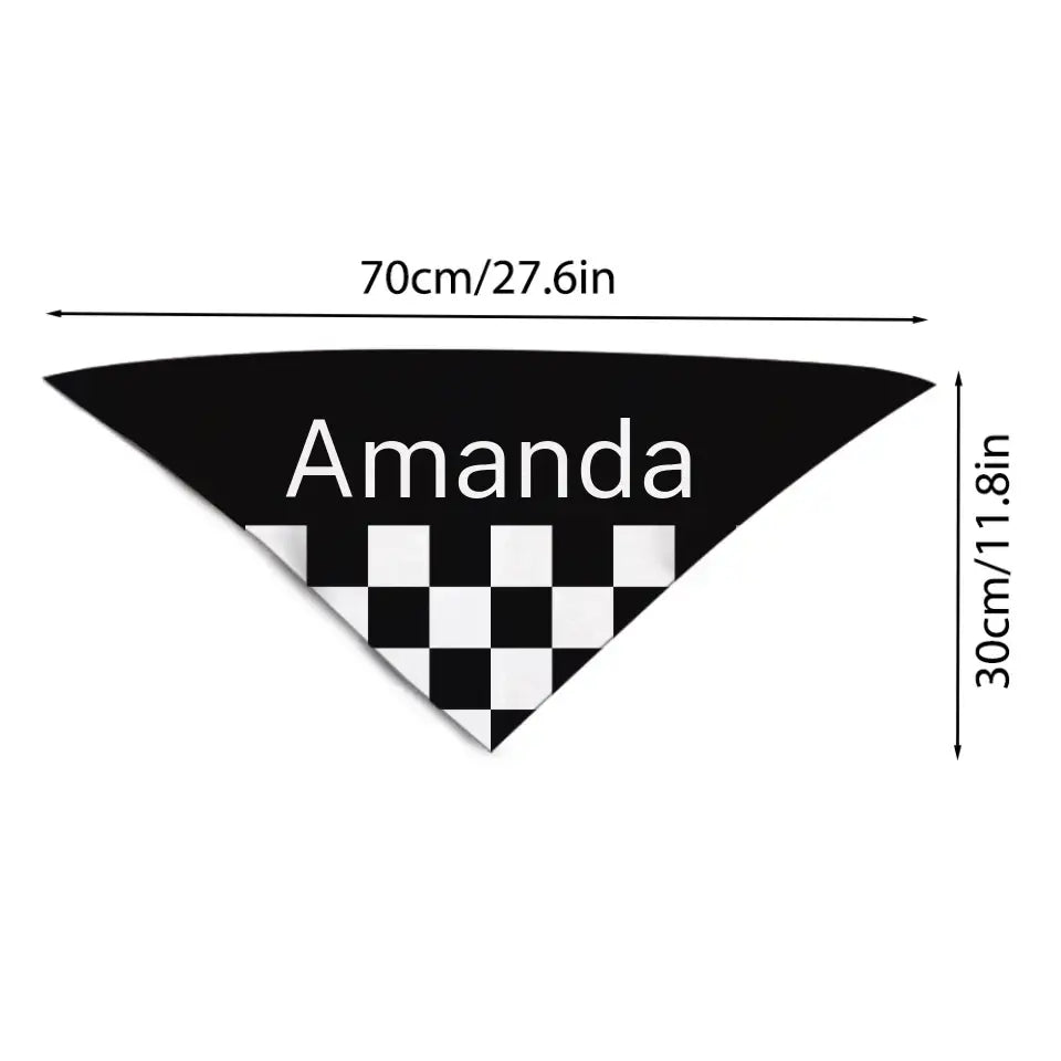Custom Cats and Dogs Name Triangle Bib Bandana, Gift For Dogs