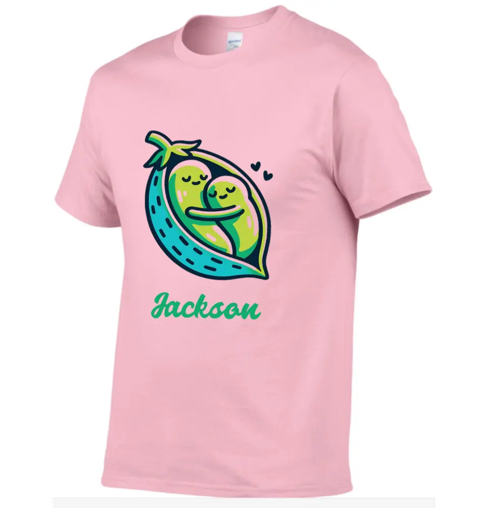 Peas in a Pod Name Customized Shirt Couple Shirt Friendship Shirt Cartoon T Shirt