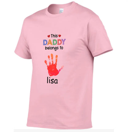This Grandpa Daddy Belongs To - Gift For Dad, Father, Grandfather - Personalized T Shirt