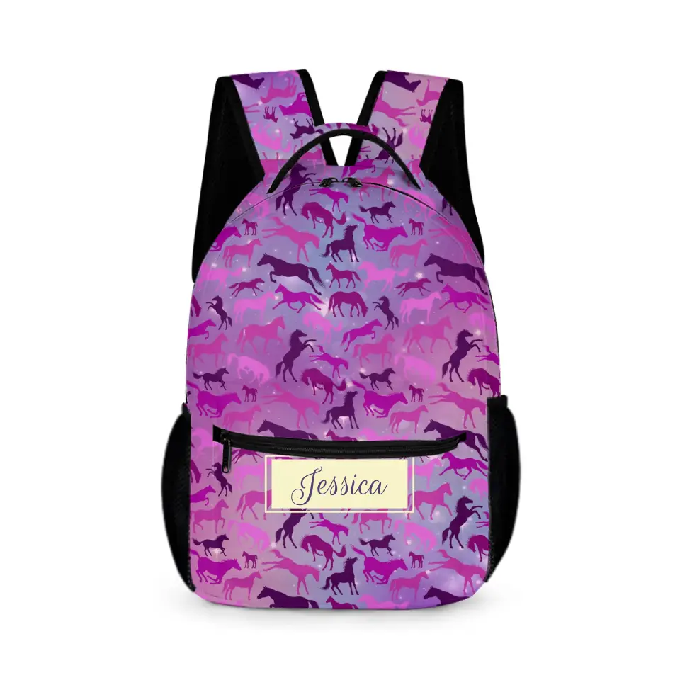 Personalized Galaxy Horse Backpack