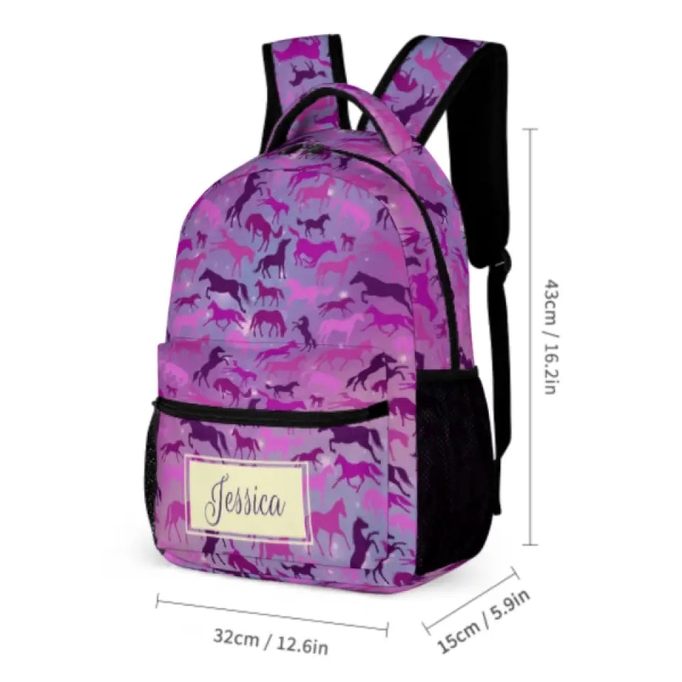 Personalized Galaxy Horse Backpack