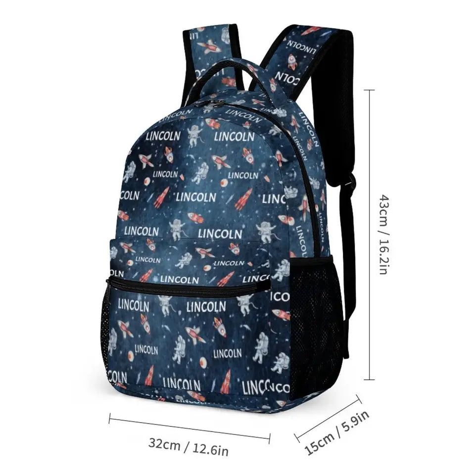 Personalized Custom Outerspace Backpack With Name