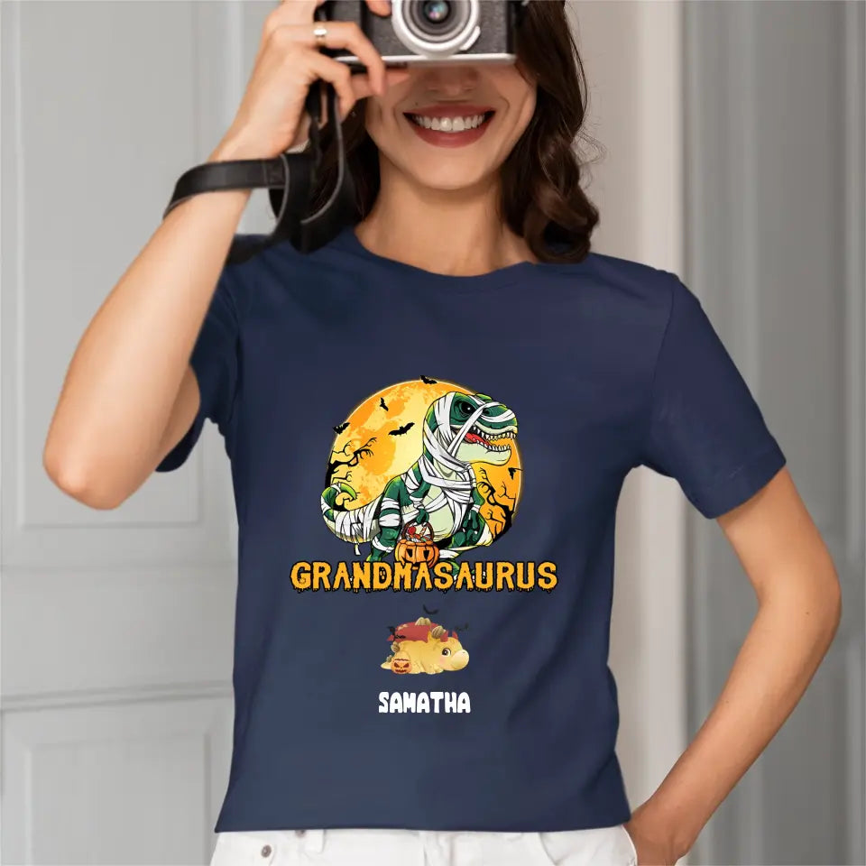 Happy Halloween - Halloween Personalized Dinosaur T-Shirt