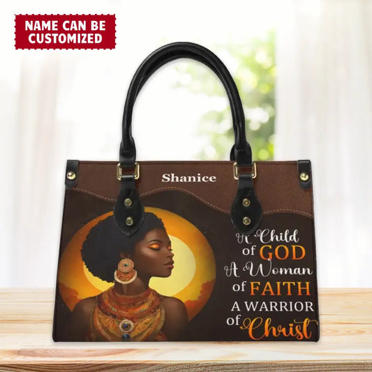 A Child Of God - Personalized Leather Bag