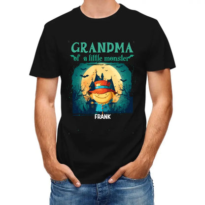 Grandma of Little Monsters - Personalized Family Custom T-Shirt - Halloween Gift for Grandma