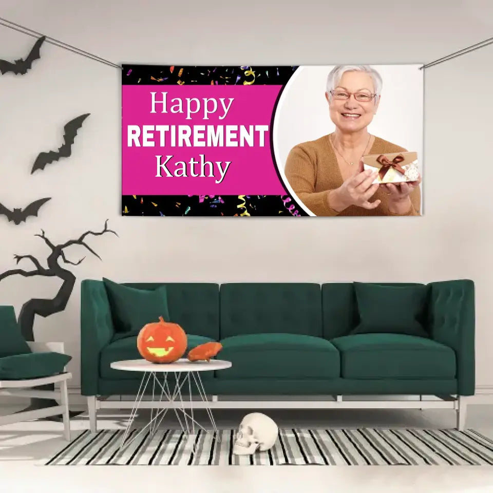 Personalized Retirement Banner-Happy Retirement