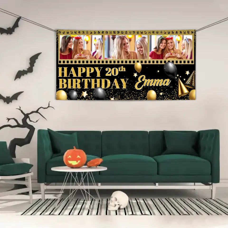 Freeze Your Memories With Personalized Film Photo Birthday Banners To Send You Blessings