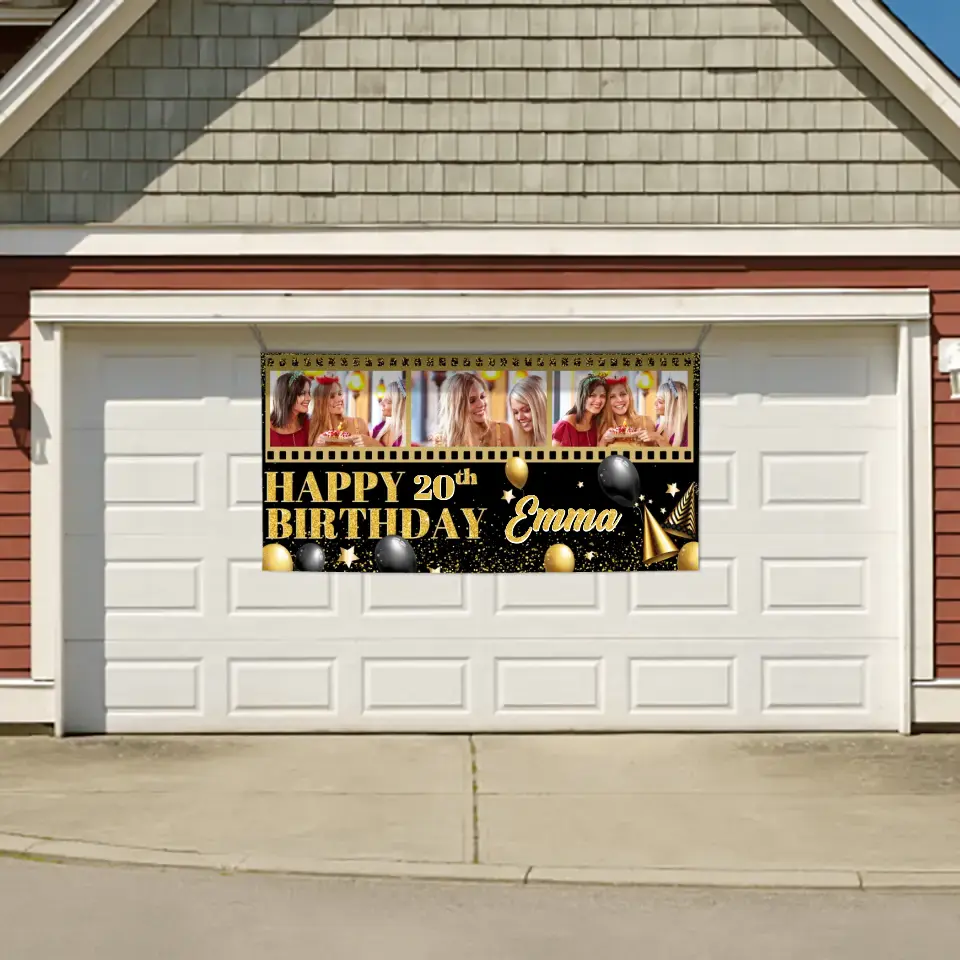 Freeze Your Memories With Personalized Film Photo Birthday Banners To Send You Blessings