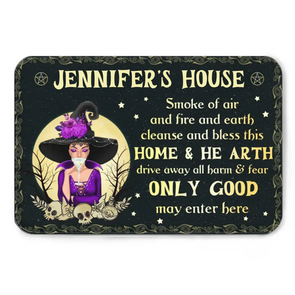 Only the Good May Enter Here - Personalized Custom Decorative Doormat - A Gift for Yourself, a Halloween Present