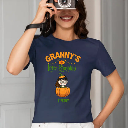 Happy Halloween - Personalized Pumpkin T-Shirt - A Halloween Gift for Family