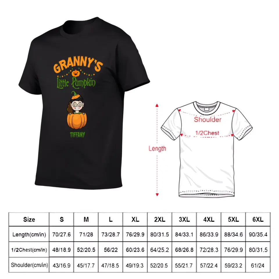 Happy Halloween - Personalized Pumpkin T-Shirt - A Halloween Gift for Family