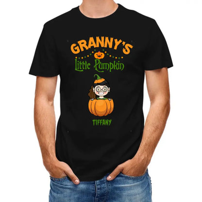 Happy Halloween - Personalized Pumpkin T-Shirt - A Halloween Gift for Family