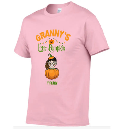 Happy Halloween - Personalized Pumpkin T-Shirt - A Halloween Gift for Family