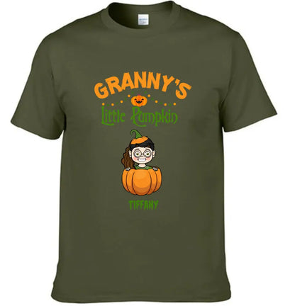 Happy Halloween - Personalized Pumpkin T-Shirt - A Halloween Gift for Family