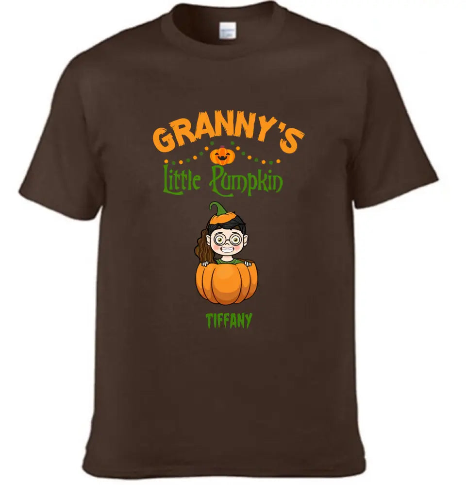 Happy Halloween - Personalized Pumpkin T-Shirt - A Halloween Gift for Family