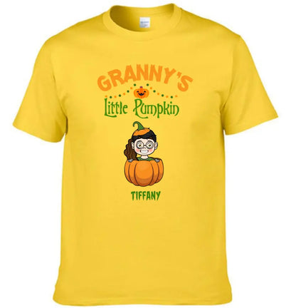 Happy Halloween - Personalized Pumpkin T-Shirt - A Halloween Gift for Family