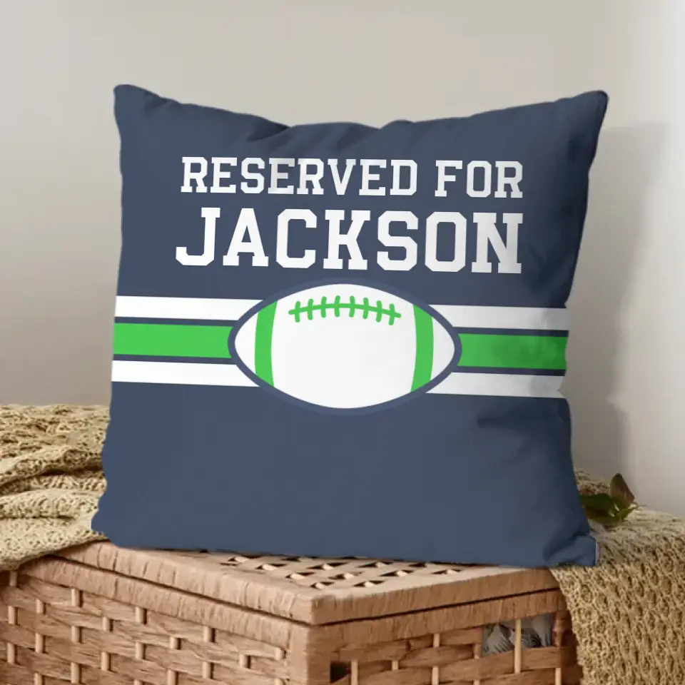 Team Spirit - Personalized  Football Pillowcase - Perfect Fan Gift!