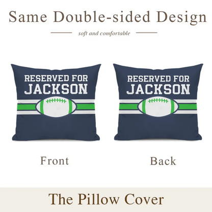 Team Spirit - Personalized  Football Pillowcase - Perfect Fan Gift!