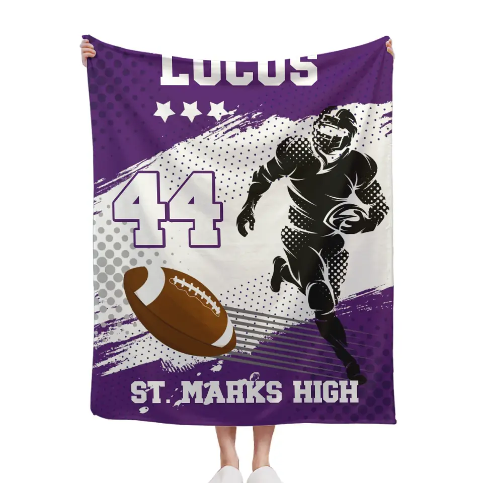 Team Sport - Personalised Football Blankets - Gift For The Football Players,Sports Enthusiasts