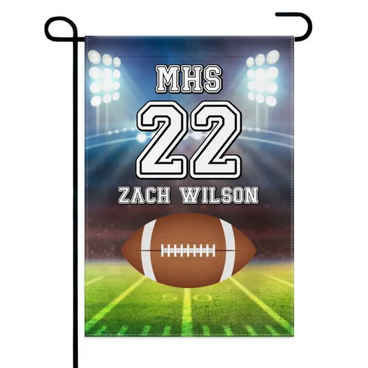 Decorative Flags - Personalized Football Flag - Gift For The School Athletes,Children