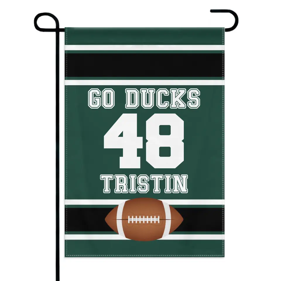 Sport Decorative Flags - Minimalist Personalized Football Flag - Gift For The School Athletes,Children