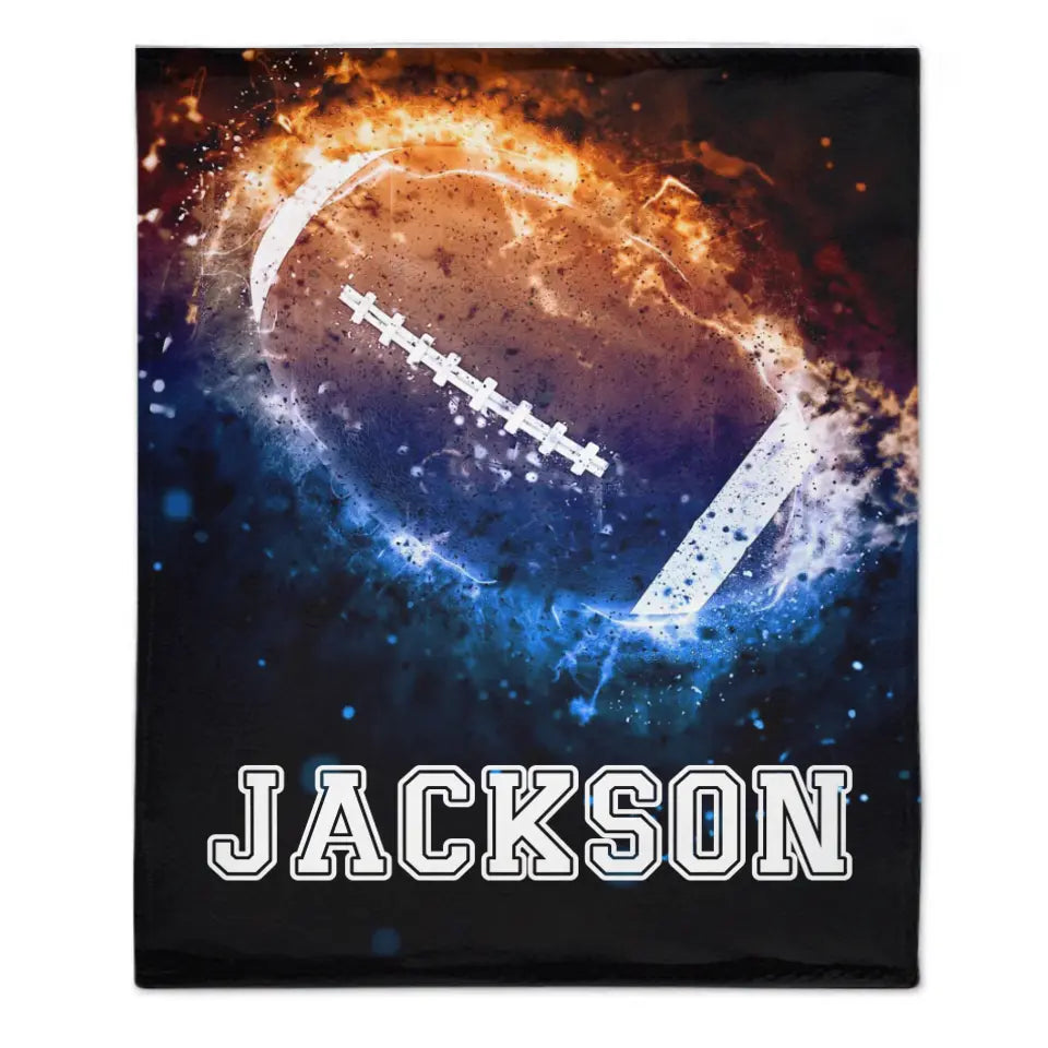 Athletic tide - Personalized Football Blankets - Gift For The Football Fans,Sports Enthusiasts