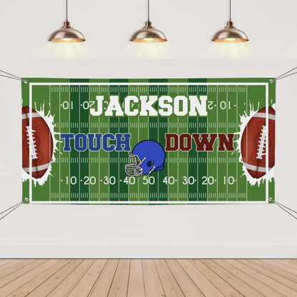 Custom Football Themed Banners - Personalized Football Banner - Gift For The Player,Sports Enthusiasts