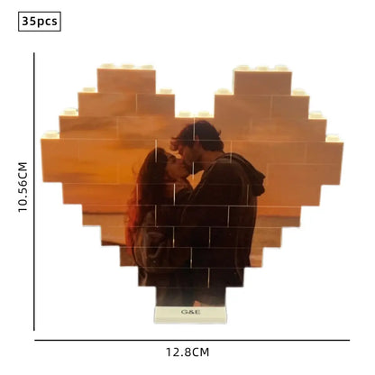 Mosaic of Love” - Personalized Couple's Jigsaw Puzzle - Warm Couple's Gift