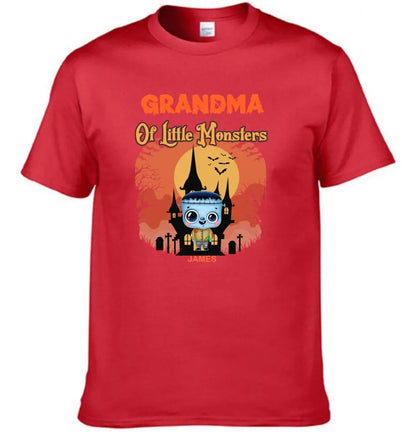 Grandma of Little Monsters - Family Personalized Custom T-shirts, a gift for Grandma and Grandpa