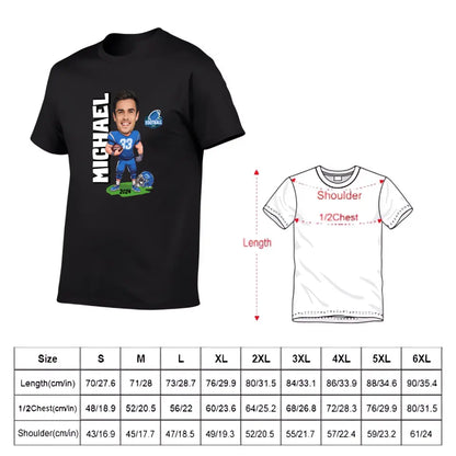 American Football Comics - Personalised Photo T-Shirt - A Gift for Football Fans