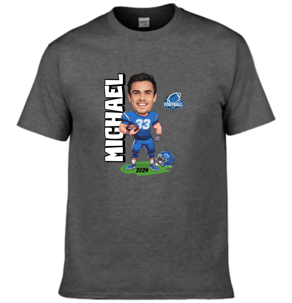 American Football Comics - Personalised Photo T-Shirt - A Gift for Football Fans