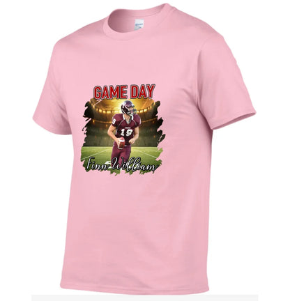 Personalized Photo Customized Name Customized Custom Team Name - Football Game Day Personalized T-Shirts - Gifts for Football Fans