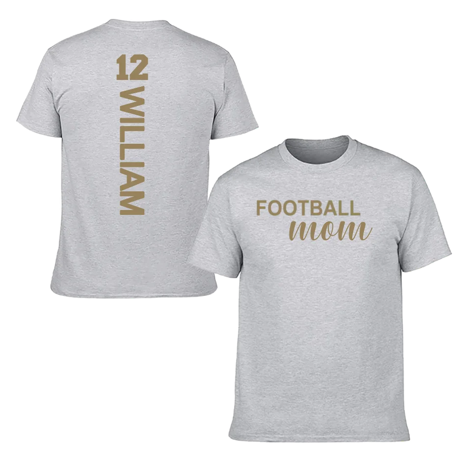 Love football - Personalised Name And Number T-Shirt - A Gift for Family,Players