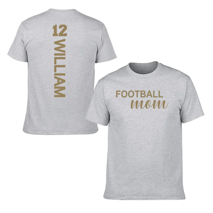 Love football - Personalised Name And Number T-Shirt - A Gift for Family,Players