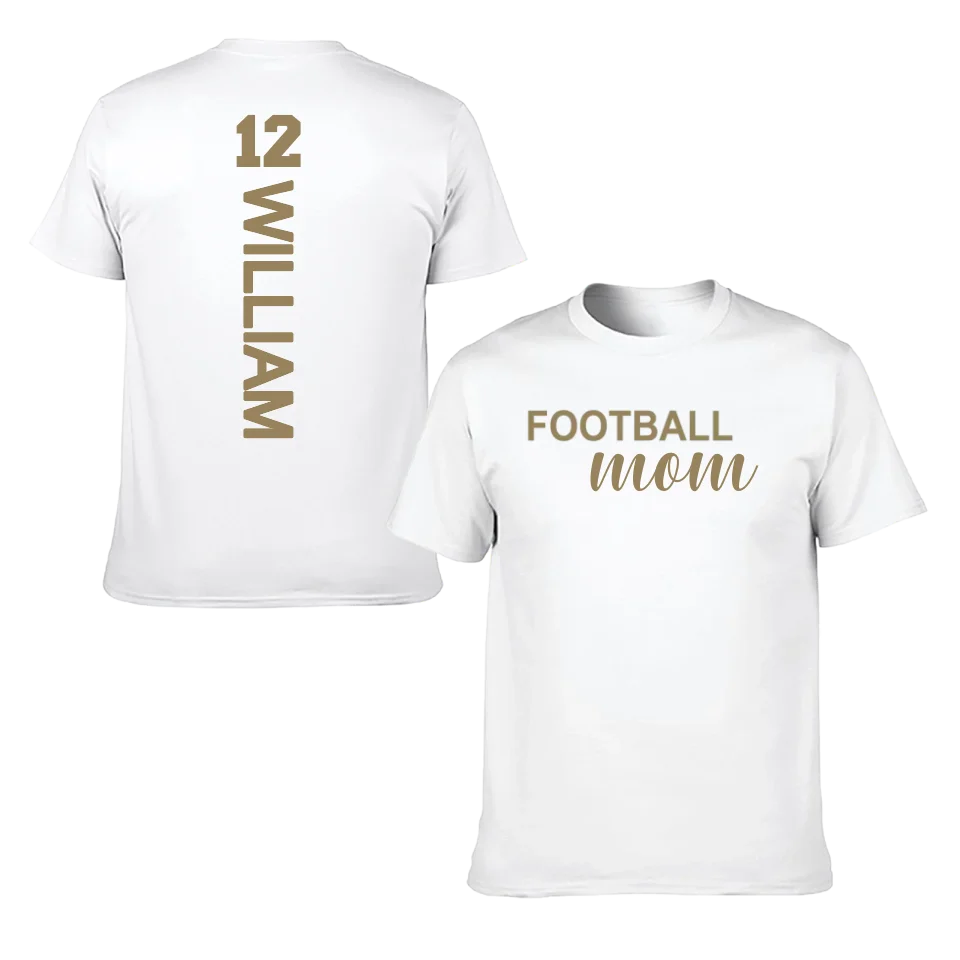 Love football - Personalised Name And Number T-Shirt - A Gift for Family,Players