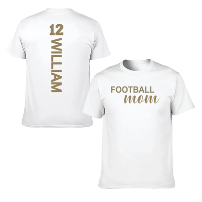 Love football - Personalised Name And Number T-Shirt - A Gift for Family,Players