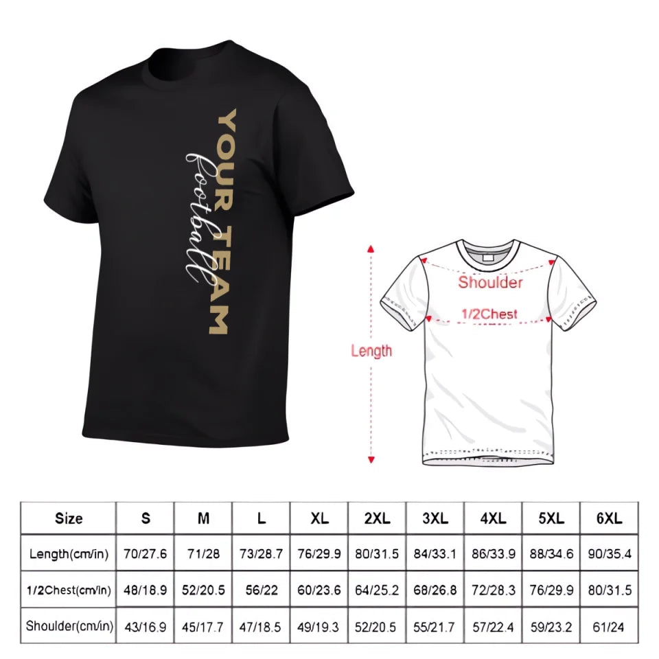 Game Day - Personalised Name And Number 2 Sided T-Shirt - A Gift For Football Supporters,Players