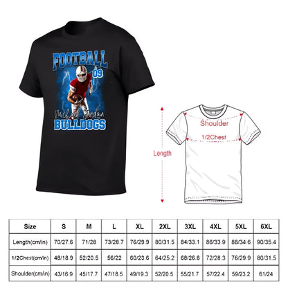 Football Theme - Personalised Photo T-Shirt - Gifts for Football Fans,Players