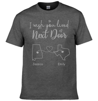 I Wish - Personalised T-shirt With Name And State - A Gift For Best Friends,Family,Lovers