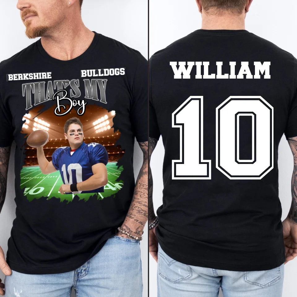 That's My Boy Personalized Jerseys Football Match Day Customized Team Names Family Photos For Player Use