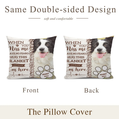 Custom Pet Pillow - Personalised Commemorative Pillow with Pet's Photo,Name and Year - A Gift For Pet Owners,Pet Lovers