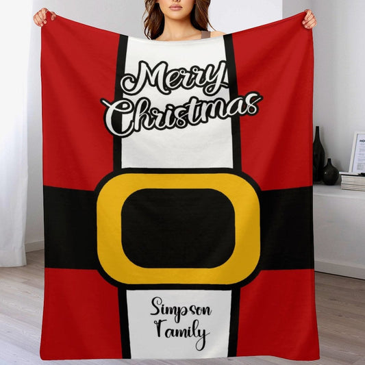 ️Personalized Christmas Santa Name Blanket-Funny Christmas Gift